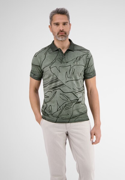 LERROS Poloshirt »LERROS Poloshirt *Floral Lines*«