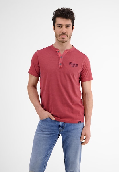 LERROS T-Shirt »LERROS Serafino mit Finelinerstreifen«