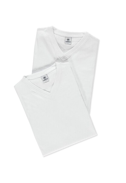 LERROS T-Shirt »LERROS V-Neck Doppelpack T-Shirt in Premium Baumwollqualität«