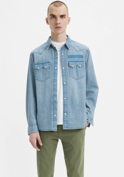 Levi's® Jeanshemd »SAWTOOTH RLX FIT WESTERN BLUES«