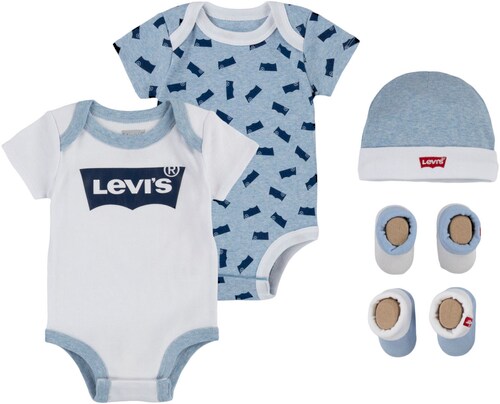 Levi's® Kids Kurzarmbody »Neugeborenen-Geschenkset BATWING 5PC SET«