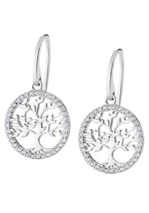 LOTUS SILVER Paar Ohrhänger »Lebensbaum/Baum des Lebens