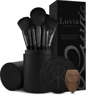 Luvia Cosmetics Kosmetikpinsel-Set »Prime Vegan Pro Black Edition«