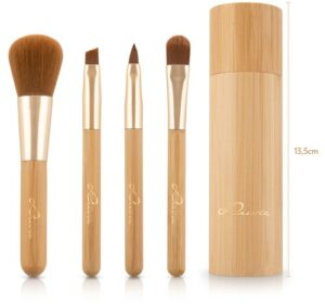 Luvia Cosmetics Kosmetikpinsel-Set »Travel Bamboo Tube«