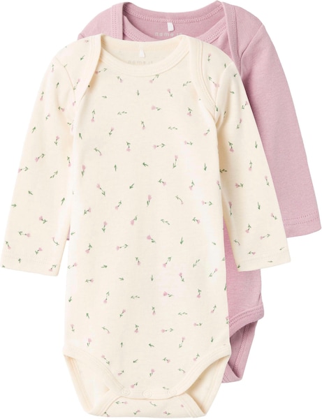 Name It Langarmbody »NBFBODY 2P LS BUTTERCREAM FLORAL NOOS«