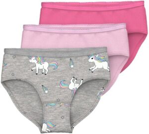 Name It Slip »NMFBRIEFS 3P GREY MELANGE UNICORN NOOS«