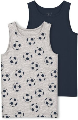 Name It Unterhemd »NKMTANK TOP 2P MELANGE FOOTBALL«