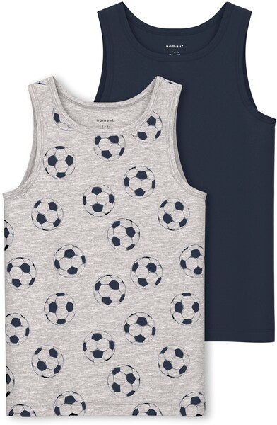 Name It Unterhemd »NKMTANK TOP 2P MELANGE FOOTBALL«