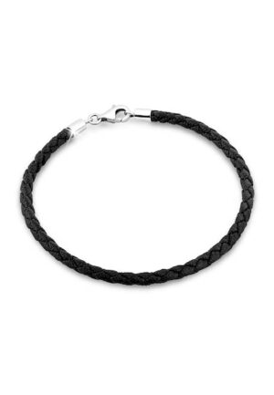 Nenalina Armband »Bead Anhänger Bettelarmband Fake Leder 925 Silber«