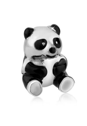 Nenalina Charm-Einhänger »Anhänger Panda Bär Bead Emaille 925 Silber«