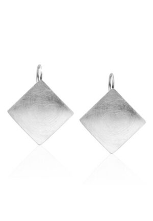 Nenalina Paar Ohrhänger »Basic Geo Viereck Brushed Trend 925 Silber«