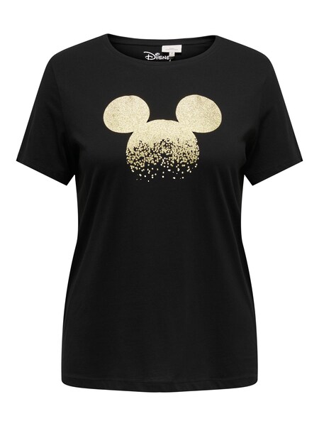 ONLY CARMAKOMA Kurzarmshirt »CARMICKEY GLITTER LIFE SS REG TEE LCS«