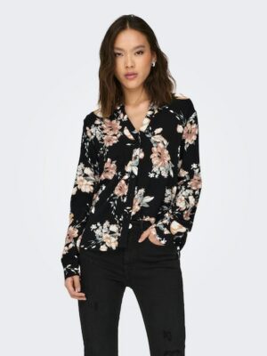 ONLY Shirtbluse »ONLNOVA LIFE L/S V-NECK SHIRT AOP PTM«