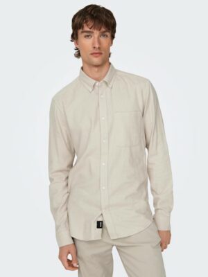 ONLY & SONS Langarmhemd »ONSGUDMUND SLIM 1-PKT SOLID SHIRT NOOS«