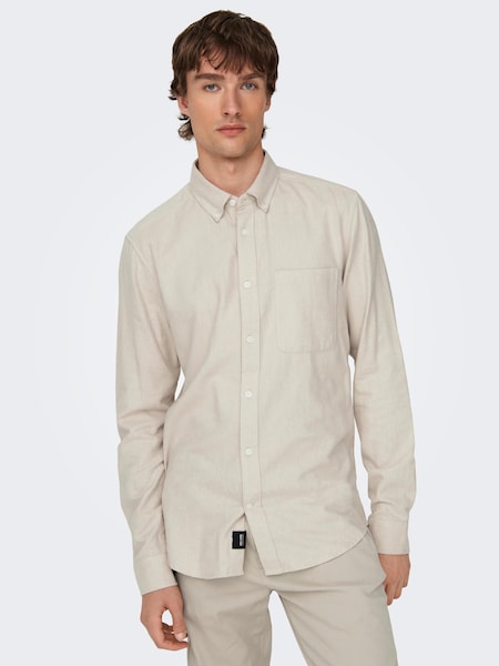 ONLY & SONS Langarmhemd »ONSGUDMUND SLIM 1-PKT SOLID SHIRT NOOS«