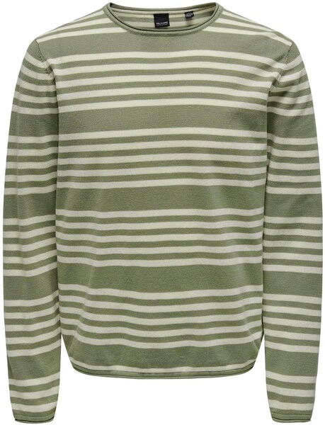 ONLY & SONS Rundhalspullover »OS ONSOBY REG 14 STRIPE KNIT«