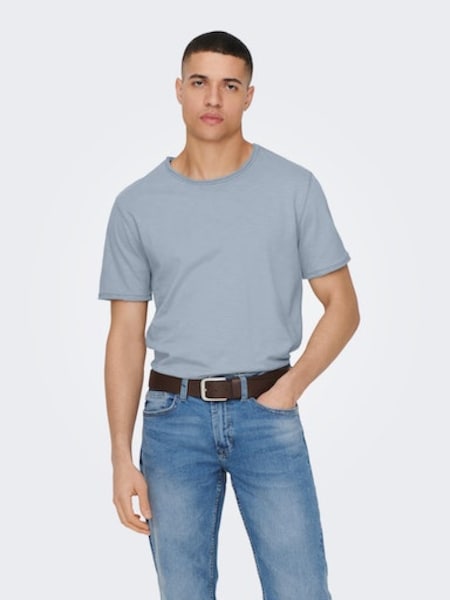ONLY & SONS Rundhalsshirt »ONSBENNE LONGY SS TEE NF 7822 NOOS«
