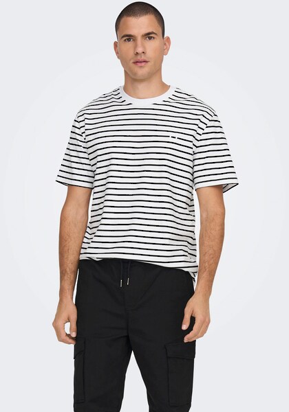 ONLY & SONS Rundhalsshirt »ONSHENRY REG STRIPE TEE«