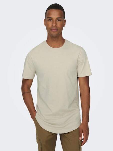 ONLY & SONS Rundhalsshirt »ONSMATT LONGY SS TEE NOOS«