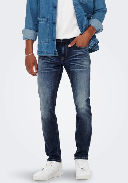 ONLY & SONS Straight-Jeans »ONSWEFT REG. MBD 5094 TAI DNM NOOS«