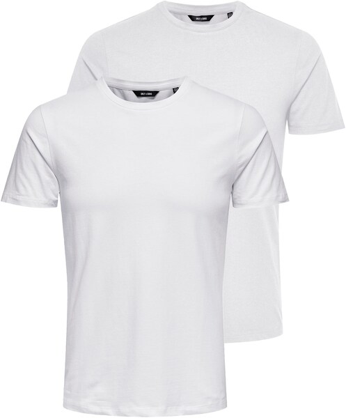 ONLY & SONS T-Shirt »BASIC LIFE SLIM O-NECK 2-PACK«