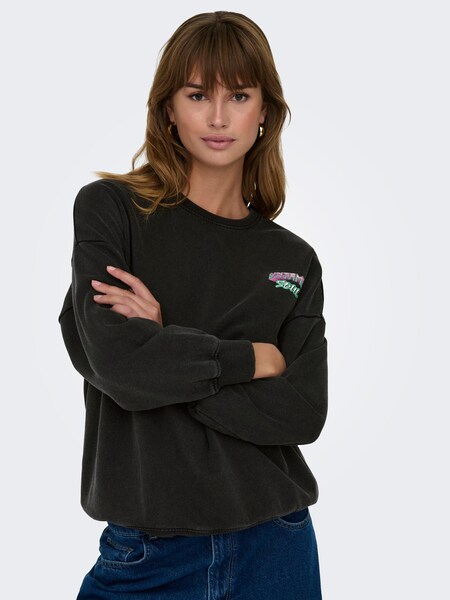 ONLY Sweatshirt »ONLLUCINDA OVERSIZE L/S WILD BOX SWT«