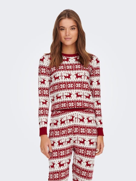 ONLY Weihnachtspullover »ONLXMAS COMFY SNOWFLAKE L/S PULLOVER KNT«