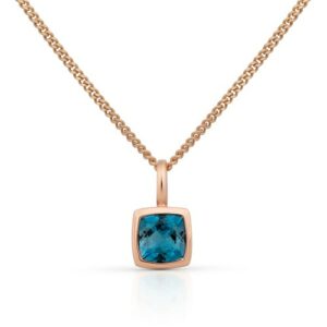 Orolino Kettenanhänger »585/- Rotgold Blautopas«