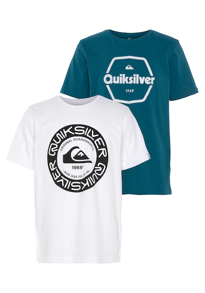 Quiksilver T-Shirt »Jungen Doppelpack mit Logodruck«