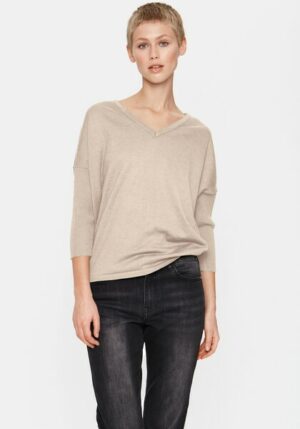 Saint Tropez V-Ausschnitt-Pullover »MilaSZ V-N Pullover«