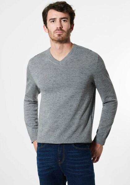 STREET ONE MEN V-Ausschnitt-Pullover