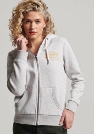 Superdry Kapuzensweatjacke »VL SCRIPTED COLL ZIPHOOD«