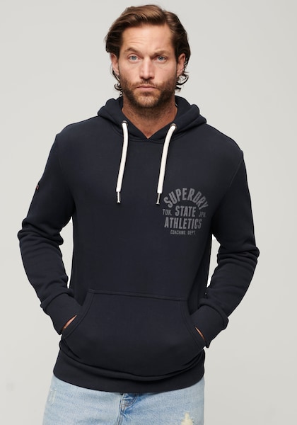 Superdry Kapuzensweatshirt »ATHLETIC SCRIPT FLOCK HOOD«