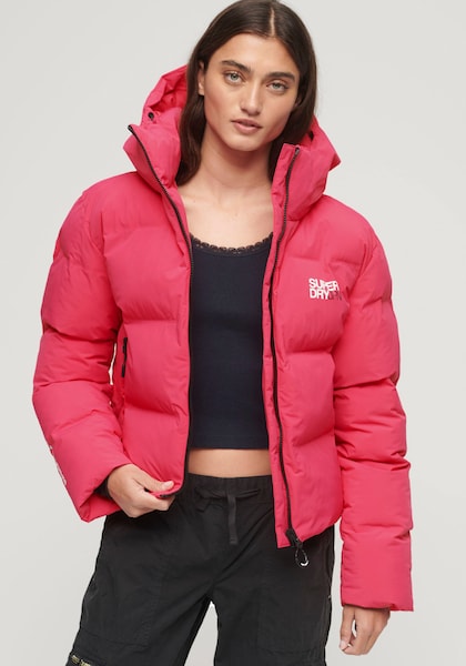 Superdry Steppjacke »HOODED BOXY PUFFER JACKET«