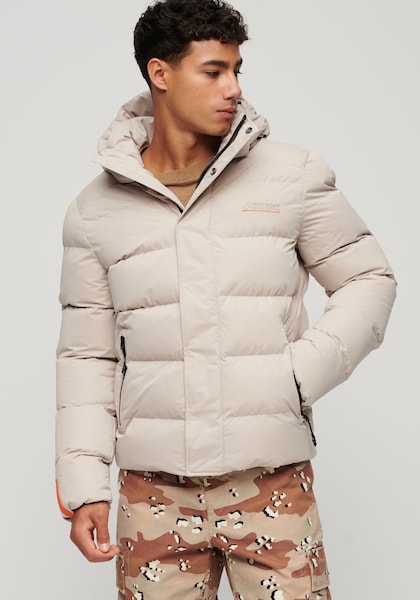 Superdry Steppjacke »HOODED MICROFIBRE SPORT PUFFER«