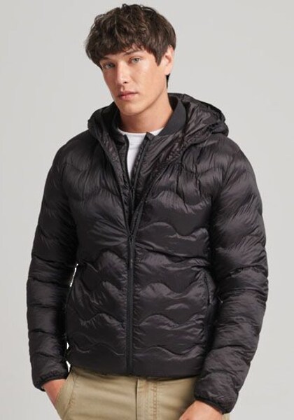 Superdry Steppjacke »SD-VINTAGE HOODED MID LAYER«