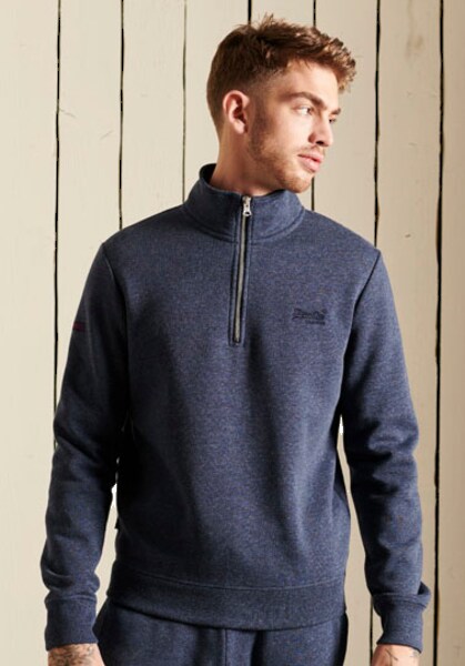 Superdry Sweatshirt »VINTAGE LOGO EMB ZIP HENLEY«