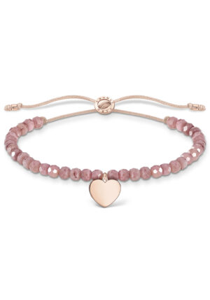 THOMAS SABO Armband »rosa Perlen mit Herz