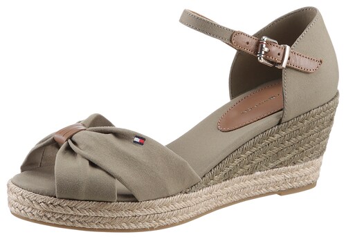 Tommy Hilfiger Keilsandalette »BASIC OPEN TOE MID WEDGE«