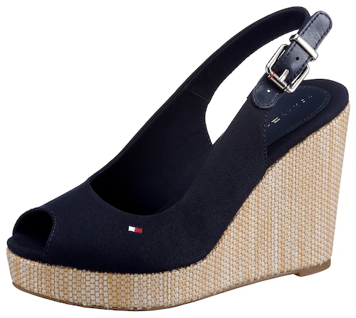 Tommy Hilfiger Keilsandalette »ICONIC ELENA SLING BACK WEDGE«