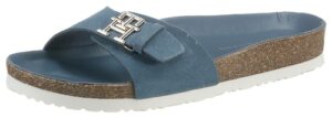 Tommy Hilfiger Pantolette »TH MULE SANDAL SUEDE«