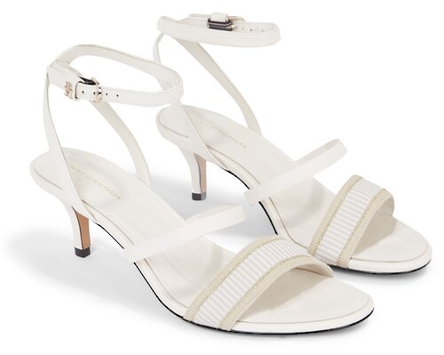 Tommy Hilfiger Sandalette »TH WEBBING MID HEEL SANDAL«