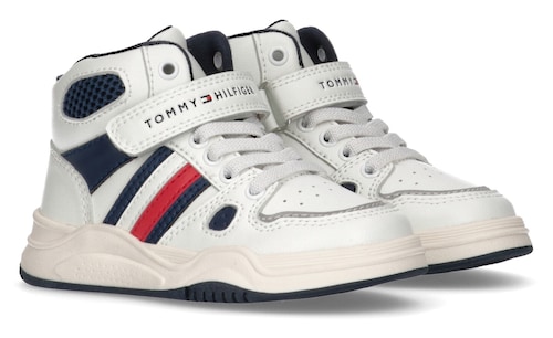 Tommy Hilfiger Sneaker »STRIPES HIGH TOP LACE-UP/VELCRO SNEAKER«