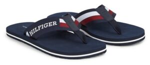 Tommy Hilfiger Zehentrenner »CORPORATE MONOTYPE BEACH SANDAL«