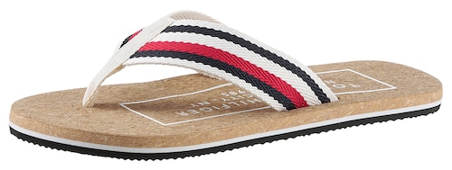 Tommy Hilfiger Zehentrenner »HILFIHER CORK BEACH SANDAL«