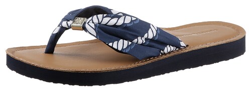 Tommy Hilfiger Zehentrenner »TH ELEVATED BEACH SANDAL PRINT«