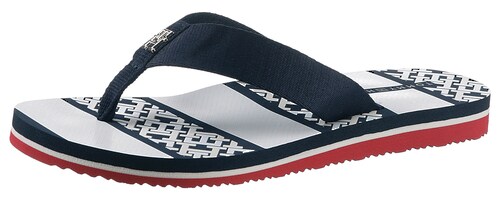 Tommy Hilfiger Zehentrenner »TH MONOGRAM ESSENTIAL SANDAL«