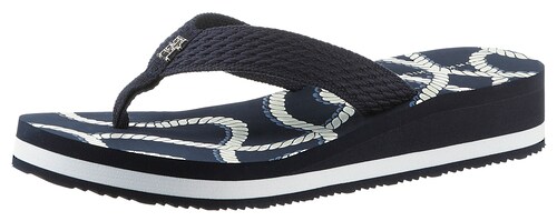 Tommy Hilfiger Zehentrenner »TOMMY ROPE M WEDGE SANDAL«