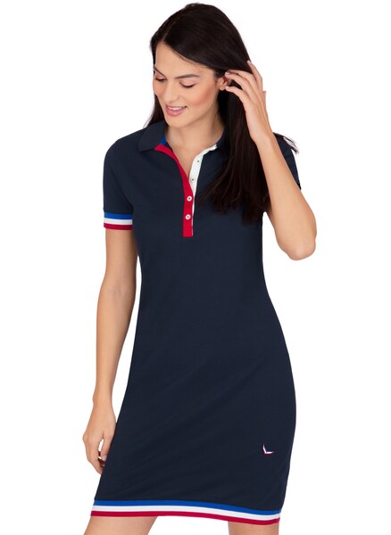 Trigema Jerseykleid »TRIGEMA Polokleid mit kontrastfarbigen Akzenten«