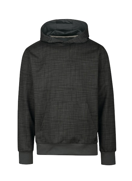Trigema Kapuzensweatshirt »TRIGEMA Hoodie mit Print-Muster und Känguru-Tasche«